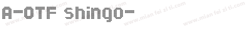 A-OTF shingo字体转换